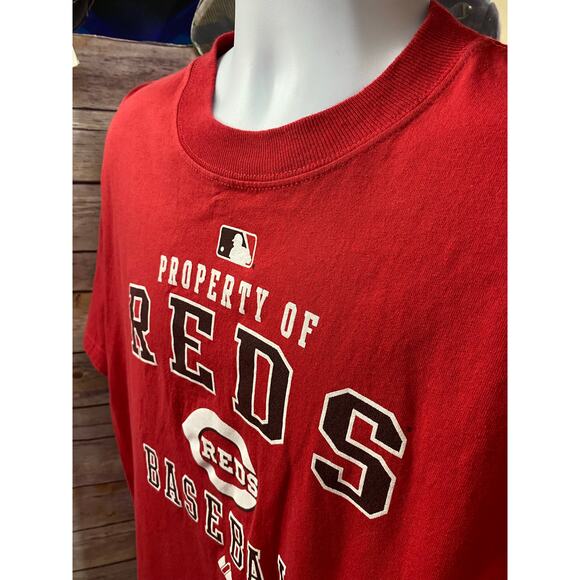 Cincinnati Reds Majestic Short Sleeve T-shirt Mens XL Red - Picture 7 of 9